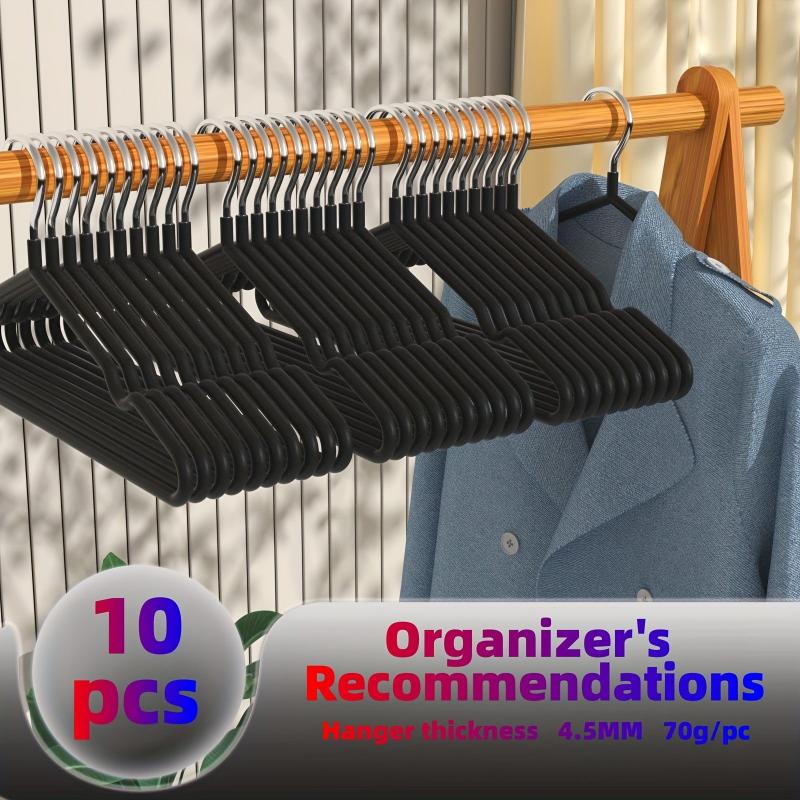 10pcs Metal Hanging Hook Clothes Hanger Non Slip Cloth Daily Portable Hangers