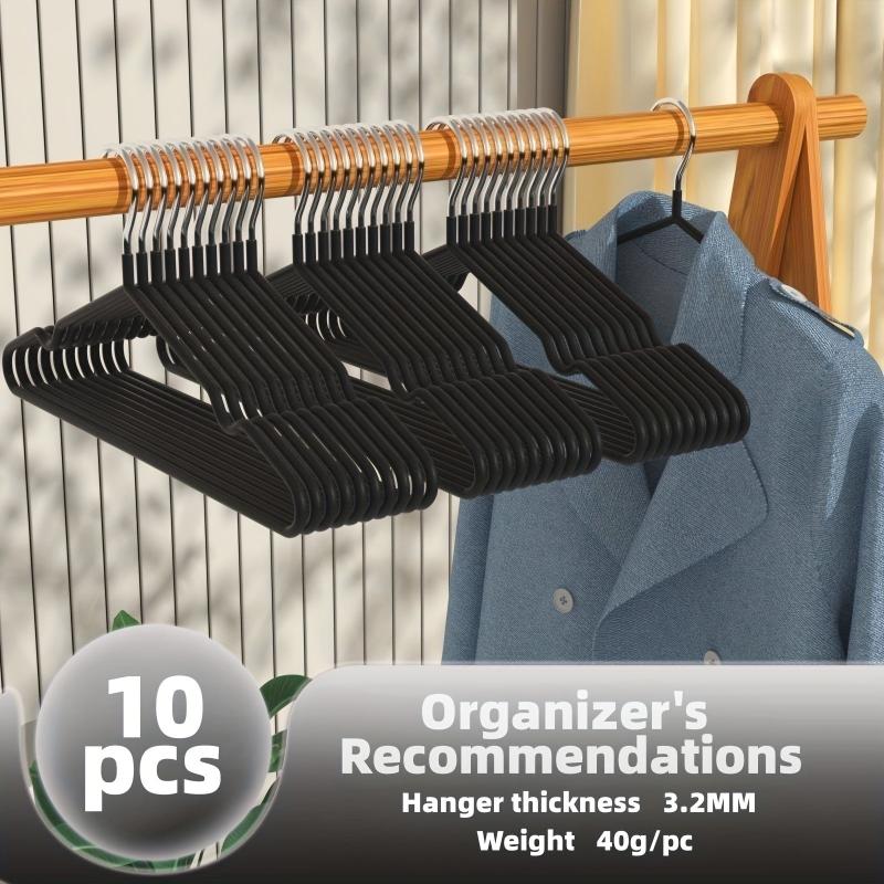 10pcs Metal Hanging Hook Clothes Hanger Non Slip Cloth Daily Portable Hangers