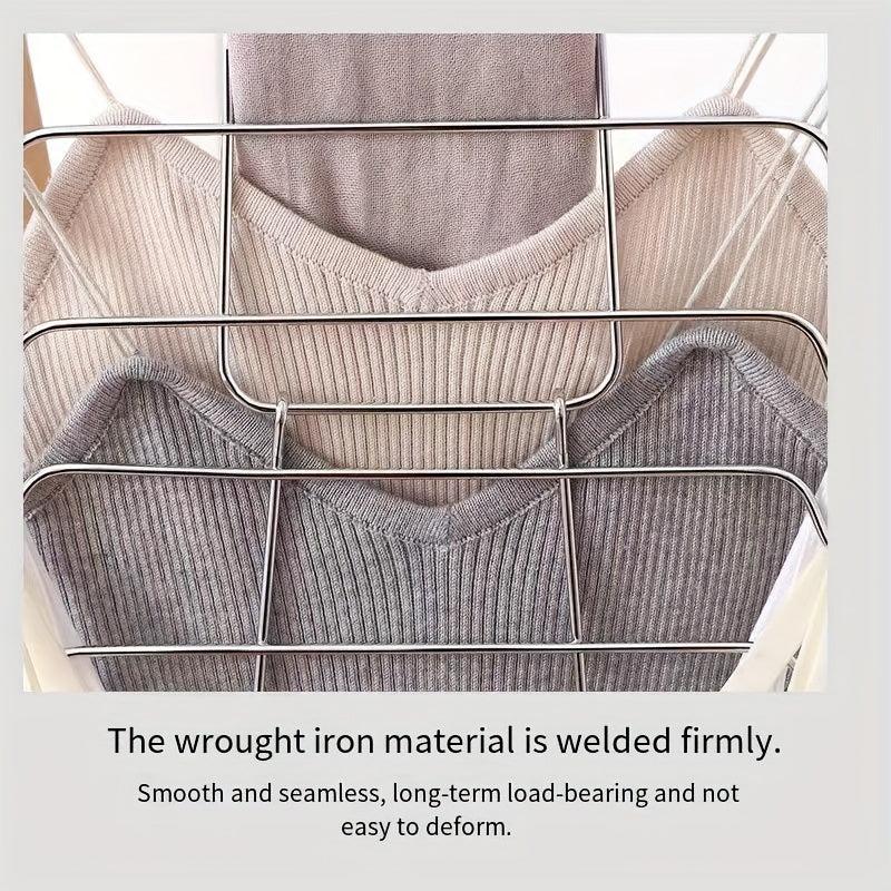 Iron Layer Underwear Hanger Folding Storage Tie Rack