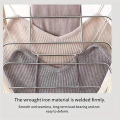 Iron Layer Underwear Hanger Folding Storage Tie Rack