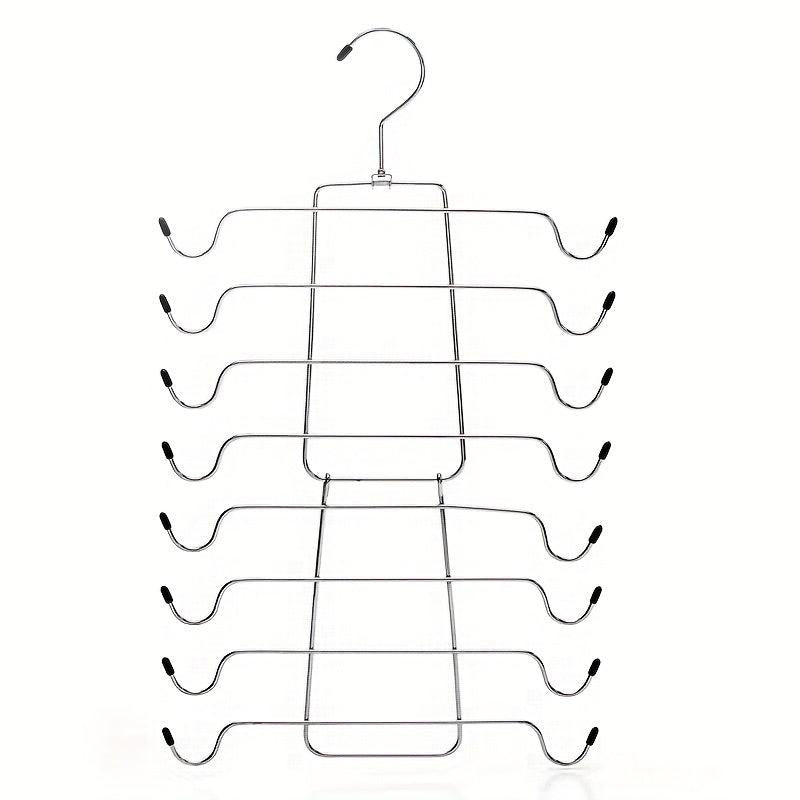 Iron Layer Underwear Hanger Folding Storage Tie Rack