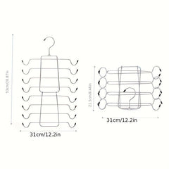 Iron Layer Underwear Hanger Folding Storage Tie Rack