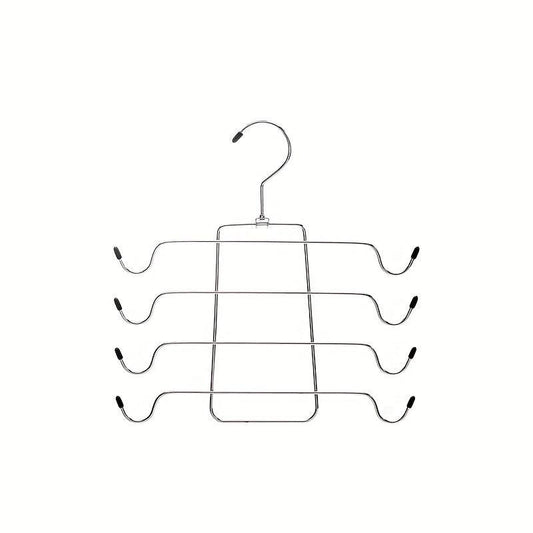 Iron Layer Underwear Hanger Folding Storage Tie Rack