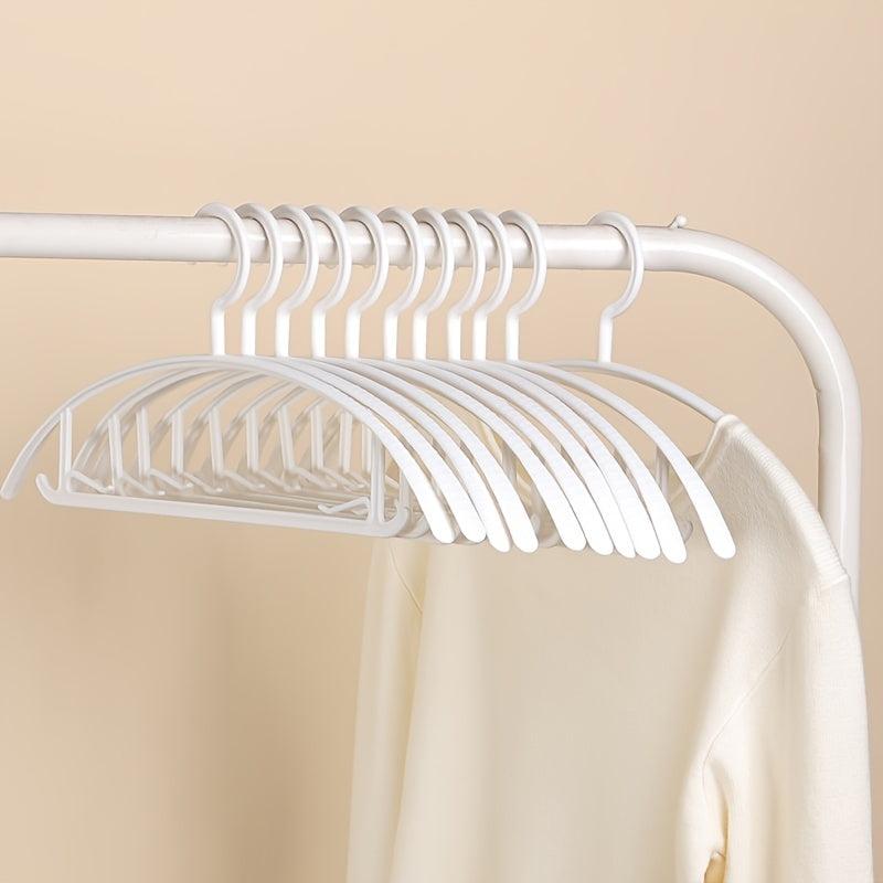 5pcs Semi-circular Moon Clothes Hanger Non-slip for Drying And Storage