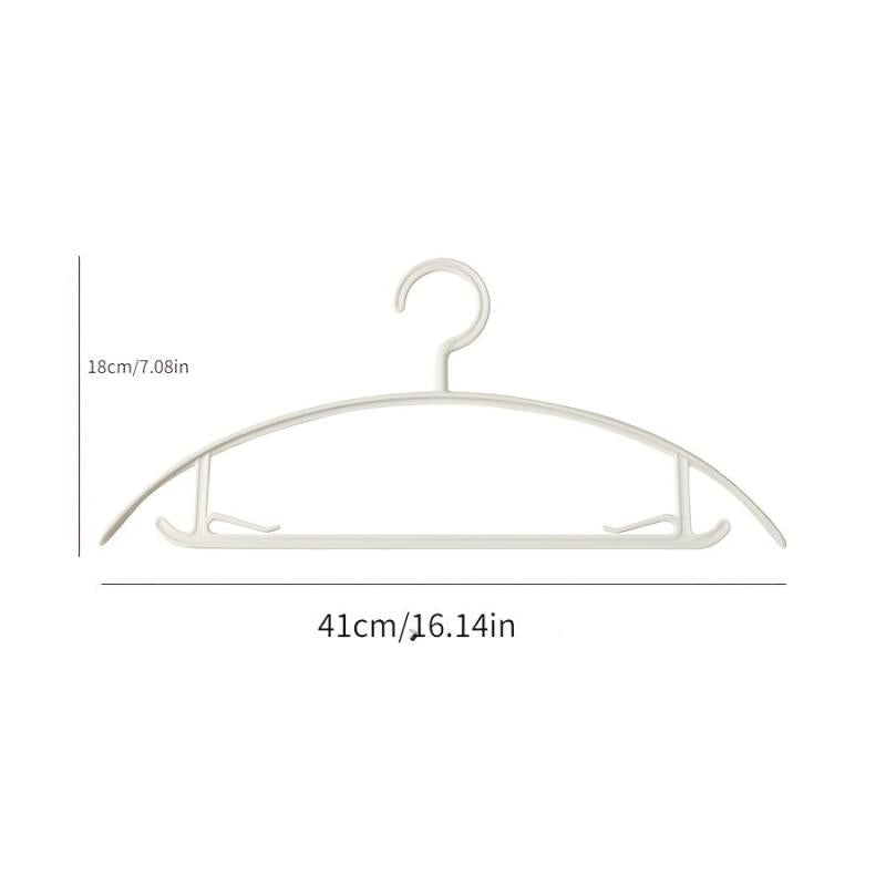 5pcs Semi-circular Moon Clothes Hanger Non-slip for Drying And Storage