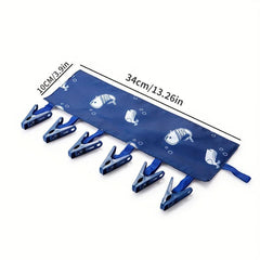 Portable Hat Rack Organizer for Travel, Self Adhesive Fabric Clothes Hanger