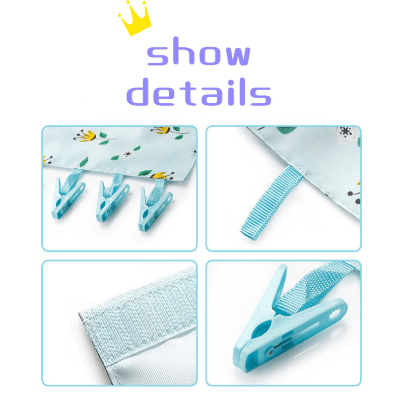Portable Hat Rack Organizer for Travel, Self Adhesive Fabric Clothes Hanger