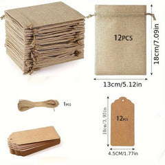 25pcs Drawstring Bag Gift Bag For Wedding Party Craft Art Project Jewelry Bag