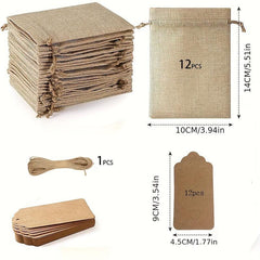25pcs Drawstring Bag Gift Bag For Wedding Party Craft Art Project Jewelry Bag