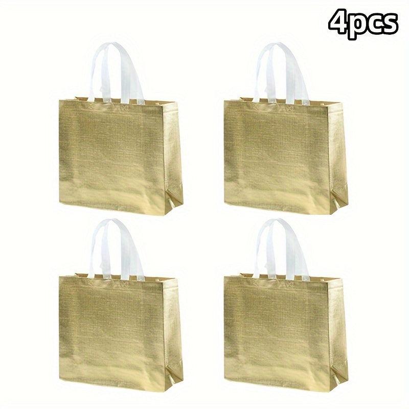 4pcs Laser Non-woven Colorful Laminated Gift Bags for Parties
