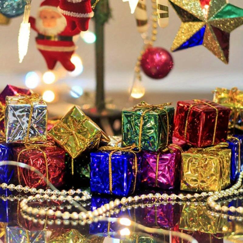 36pcs Mini Christmas Ornaments Xmas Tree Decor Gift Boxes Pendant