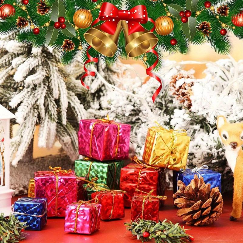 36pcs Mini Christmas Ornaments Xmas Tree Decor Gift Boxes Pendant