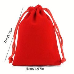 5pcs Linen Gift Bags Drawstring Storage Bags Burlap Bag