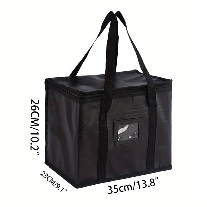 Insulated Grocery Shopping Tote Bag Pizza Reusable Bags Sturdy Zipper