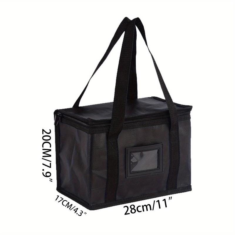 Insulated Grocery Shopping Tote Bag Pizza Reusable Bags Sturdy Zipper