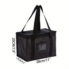 Insulated Grocery Shopping Tote Bag Pizza Reusable Bags Sturdy Zipper