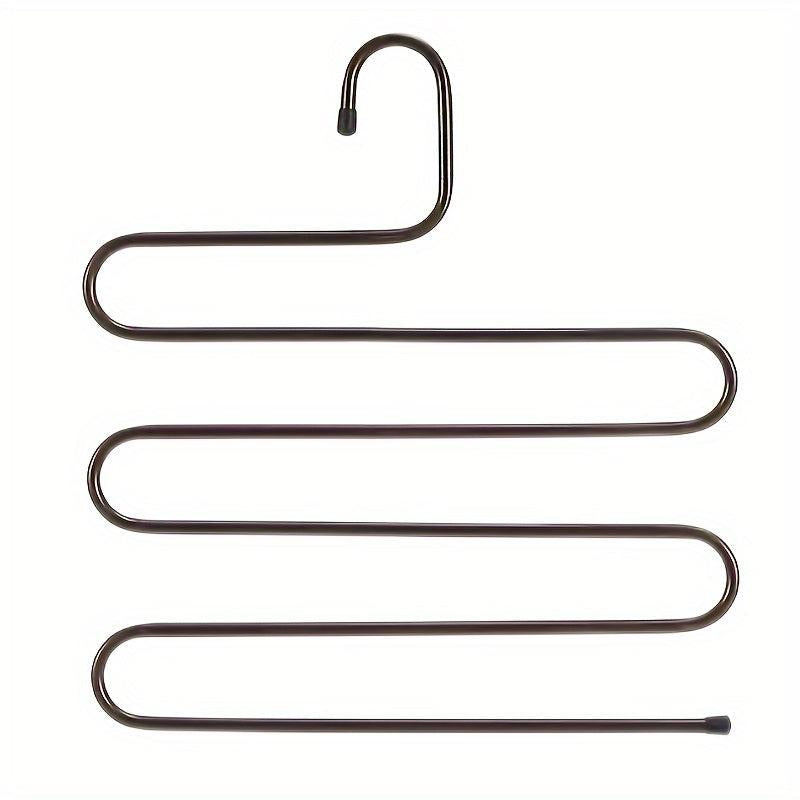 2pcs S Shaped Non Slip Trouser Hangers