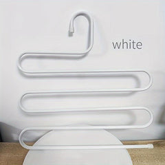 2pcs S Shaped Non Slip Trouser Hangers