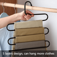2pcs S Shaped Non Slip Trouser Hangers