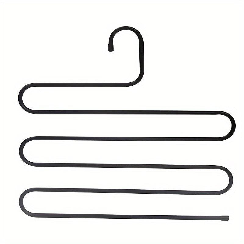 2pcs S Shaped Non Slip Trouser Hangers