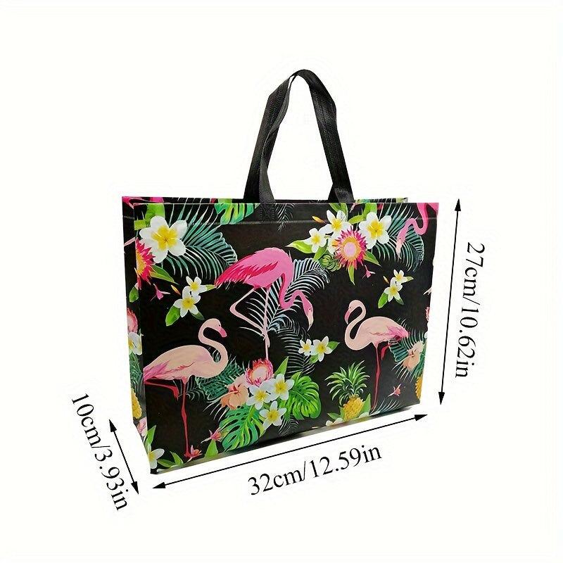 6pcs Christmas Gift Bags With Handles Reusable Tote Bag Nonwoven Gift Bags