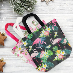 6pcs Christmas Gift Bags With Handles Reusable Tote Bag Nonwoven Gift Bags