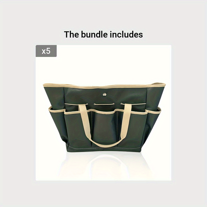 Canvas Garden Tool Bag Heavy Duty Large Organizer Gardening Storage Bag