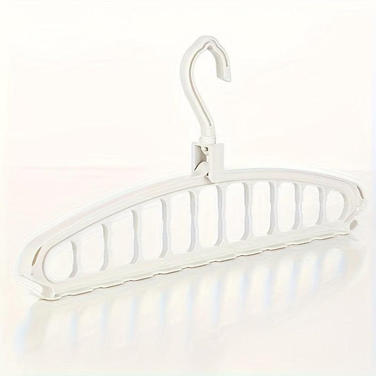 1pc Plastic Hangers Foldable Heavy Duty Clothes Hanger Organizer
