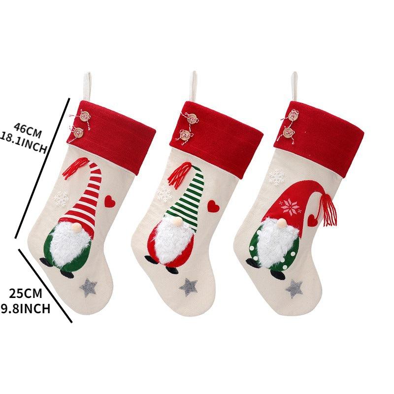 Christmas Decoration Faceless Doll Santa Claus Children's Gift Bag