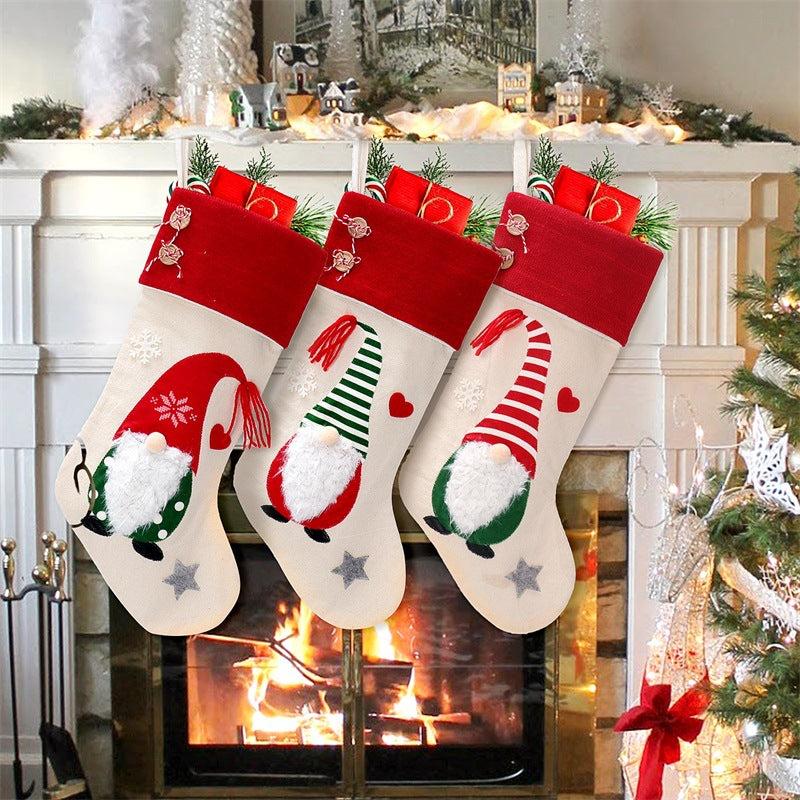 Christmas Decoration Faceless Doll Santa Claus Children's Gift Bag