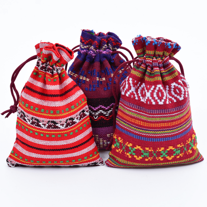 Chinese Brocade Silk Purse Small Jewelry Gift Bag Embroidered Bags