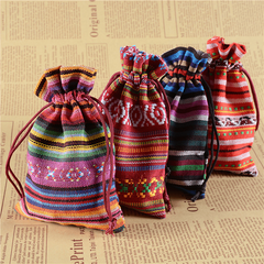 Chinese Brocade Silk Purse Small Jewelry Gift Bag Embroidered Bags