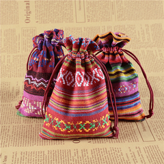 Chinese Brocade Silk Purse Small Jewelry Gift Bag Embroidered Bags
