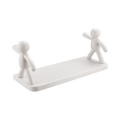 2pcs Wall-mounted Fence Hook Rack Bathroom Shelf Kitchen Storage