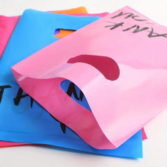 50pcs Goodie Bags Party Favor Thank You Plastic Gift Bags For Kids Birthday