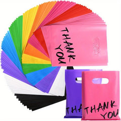 50pcs Goodie Bags Party Favor Thank You Plastic Gift Bags For Kids Birthday