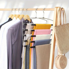 5 Tier Non-Slip Metal Pants Hanger for Ties
