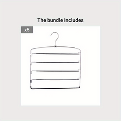 5 Tier Non-Slip Metal Pants Hanger for Ties