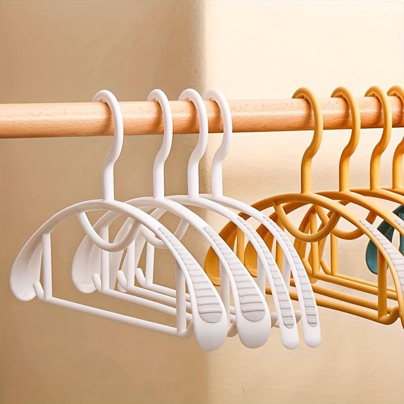 10pcs Non-slip Suit Hanger Anti-shoulder Angle Clothes Storage