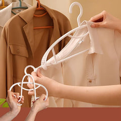 10pcs Non-slip Suit Hanger Anti-shoulder Angle Clothes Storage