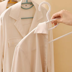10pcs Non-slip Suit Hanger Anti-shoulder Angle Clothes Storage