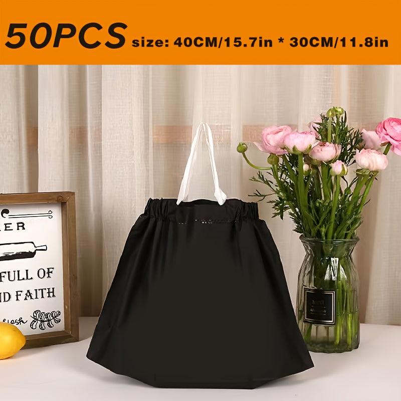 50pcs Thick Christmas Gift Bag for Western Restaurant Catering Bakery