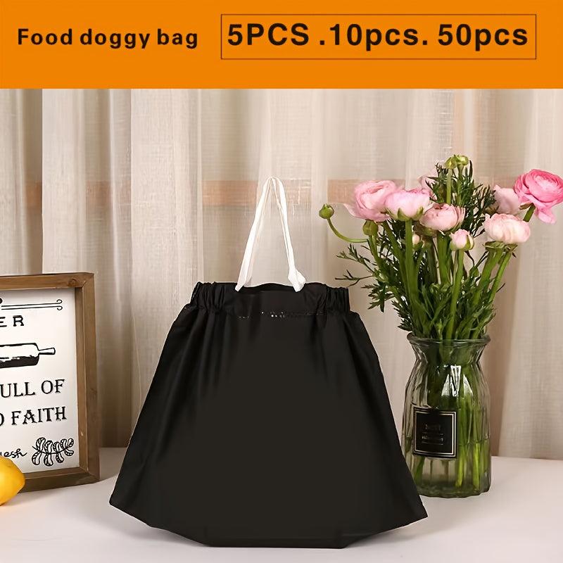 50pcs Thick Christmas Gift Bag for Western Restaurant Catering Bakery