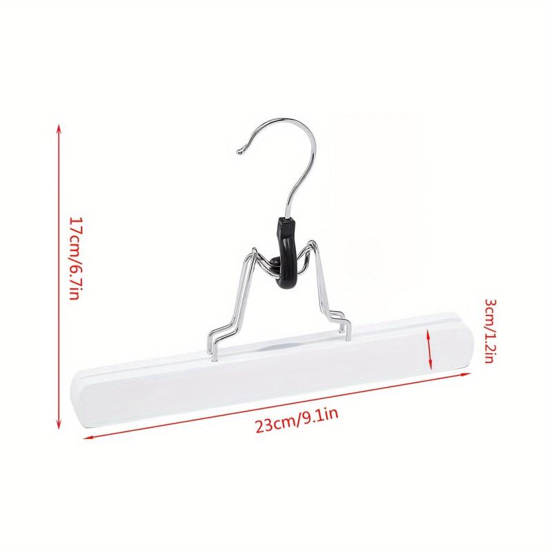 10pcs Wooden Pants Hangers for Clothing Stores