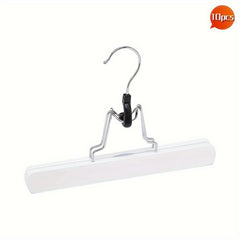 10pcs Wooden Pants Hangers for Clothing Stores