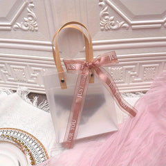 Transparent Handbag Bridesmaid Gift Bag Ins Style Plastic Birthday Bag