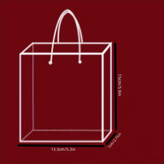 Transparent Handbag Bridesmaid Gift Bag Ins Style Plastic Birthday Bag