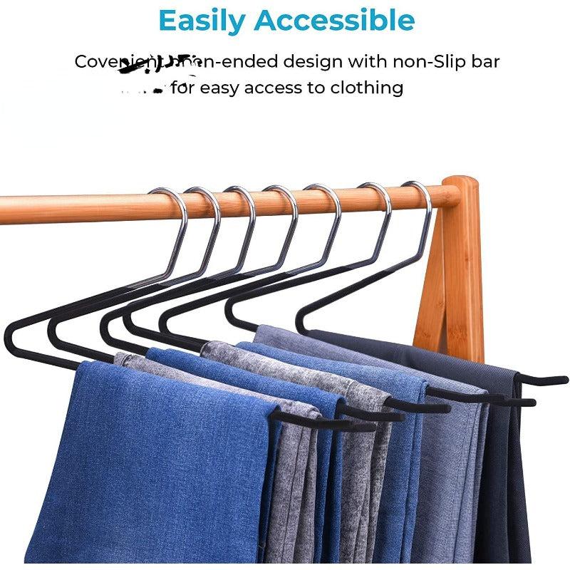 Goose Shaped Metal Pants Rack for Storage, Anti-Slip Clothes Organizer