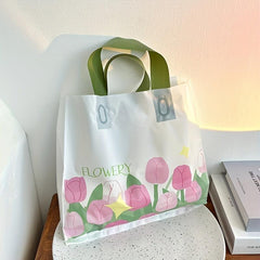 10pcs Tulip Tote Bag for Shopping and Gift Packaging