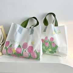 10pcs Tulip Tote Bag for Shopping and Gift Packaging
